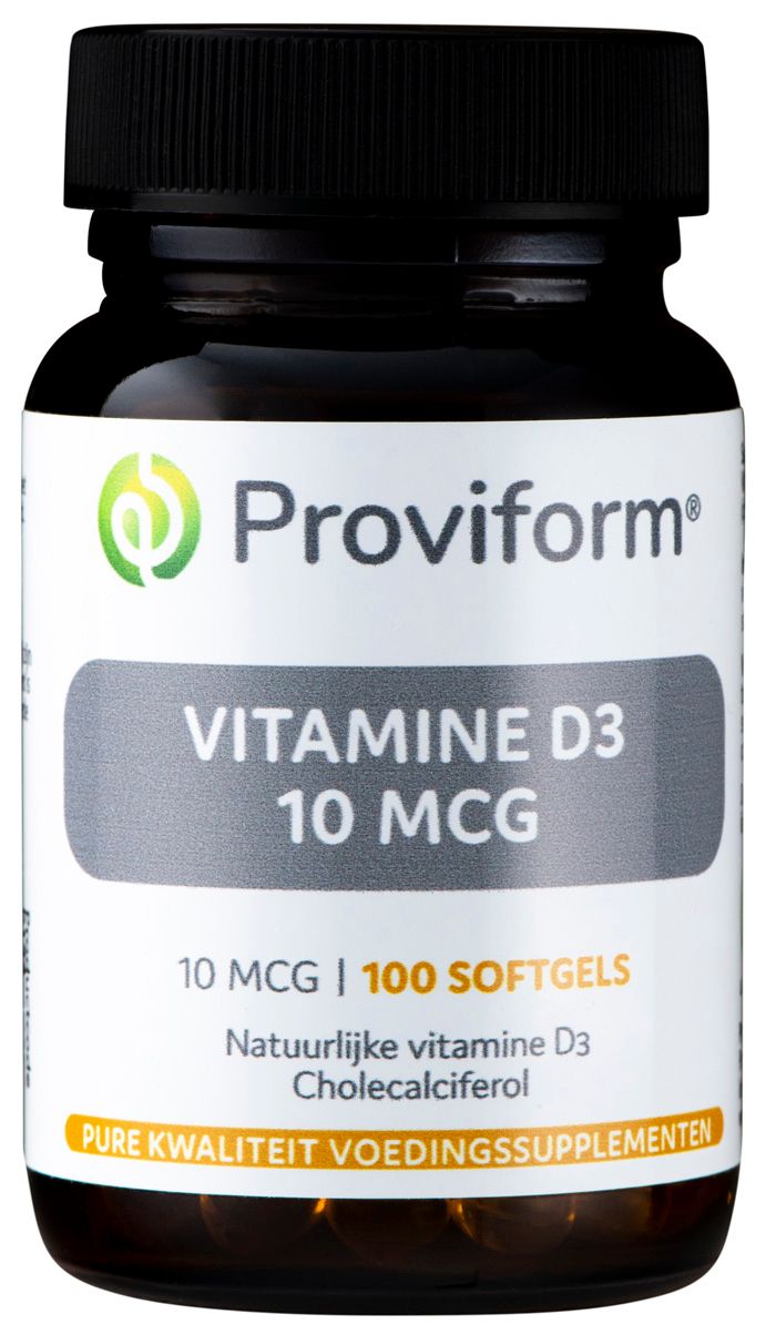 Proviform Vitamine D3 10mcg 100 softgels kopen