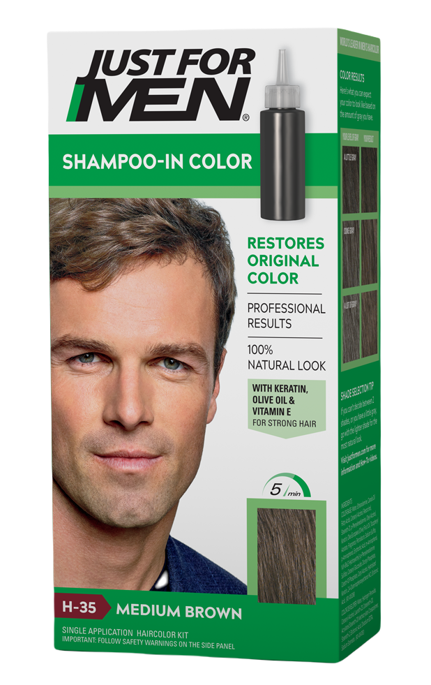 Just For Men Shampoo-In Color Medium Brown H-35 kopen