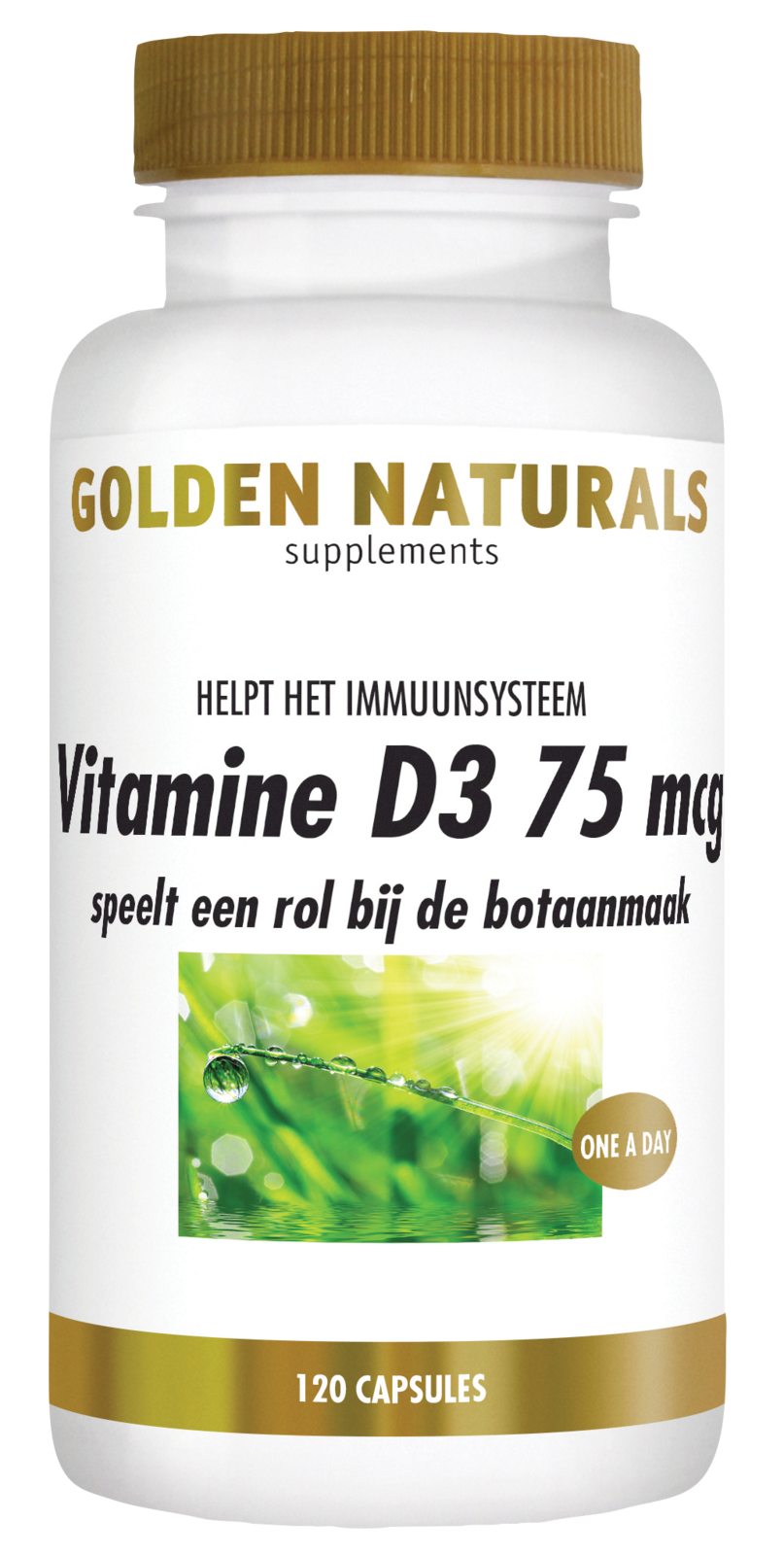 Golden Naturals Vitamine D3 75mcg Capsules kopen