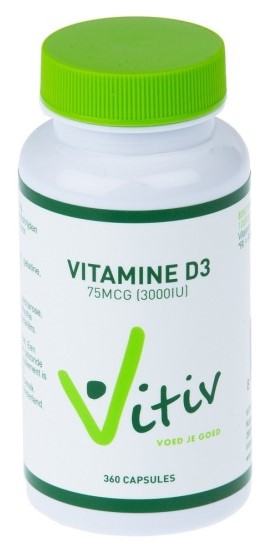 Vitiv Vitamine D3 3000iu Capsules kopen