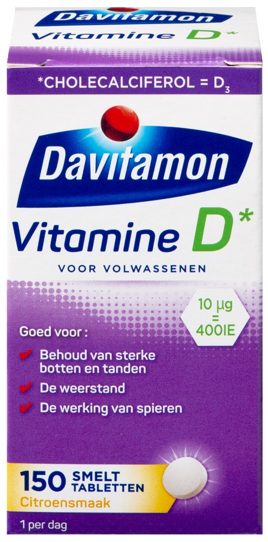 Davitamon Vitamine D 400IE Smelttabletten Citroen kopen
