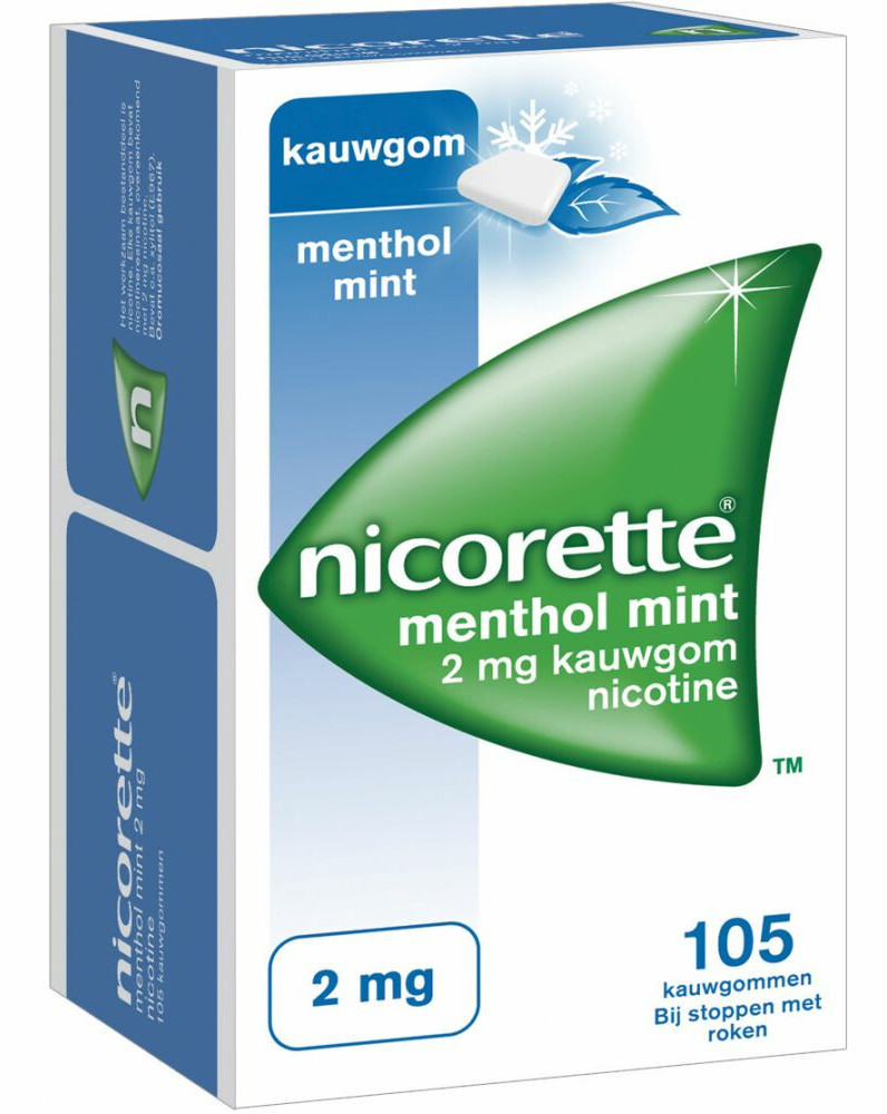 Nicorette Kauwgom 2mg Menthol Mint kopen