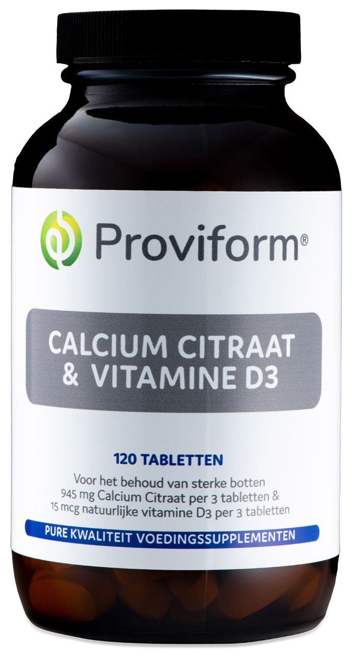 Proviform Calcium Citraat & Vitamine D3 Tabletten 120st kopen