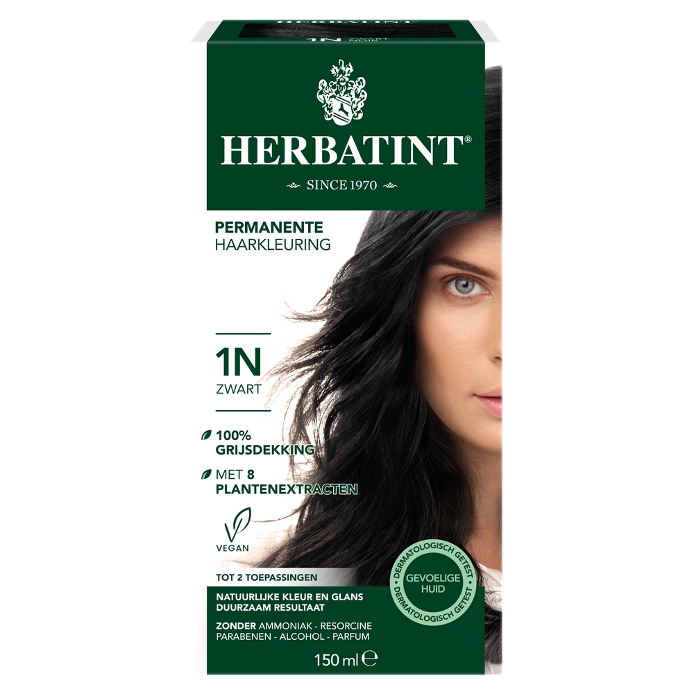 Herbatint Haarverf Gel - 1N Zwart kopen