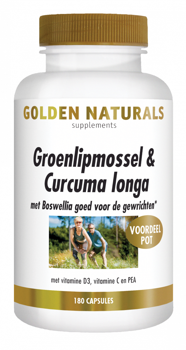 Golden Naturals Groenlipmossel & Curcuma longa Capsules kopen