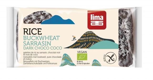 Lima Rijstwafels Boekweit Chocolade Kokos kopen