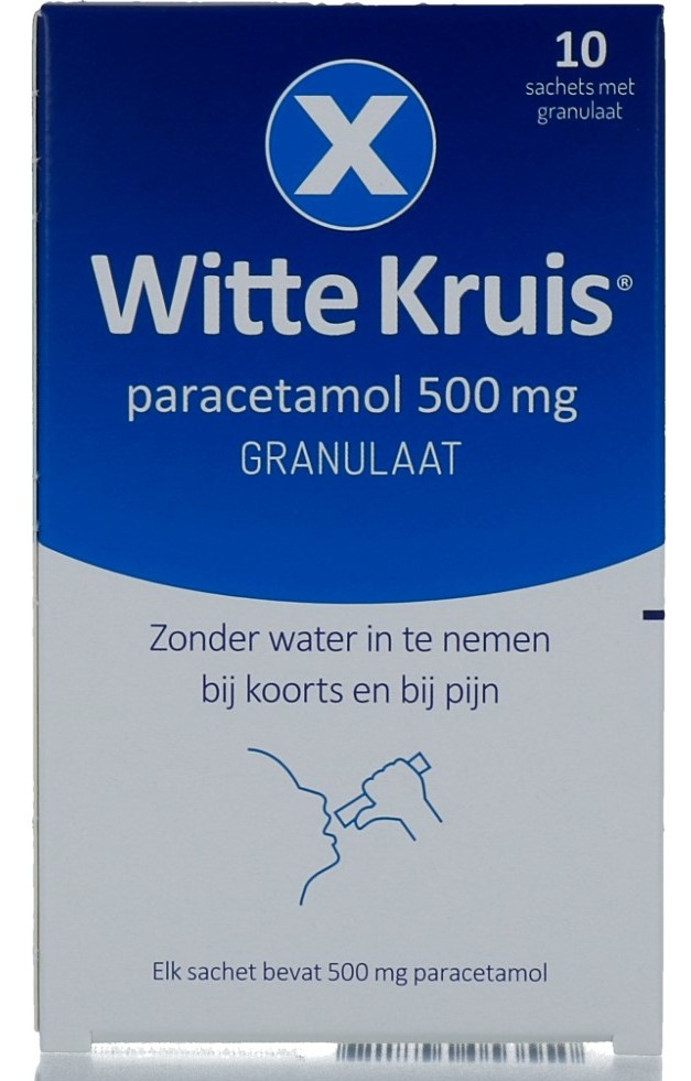 Witte Kruis Paracetamol 500mg Granulaat kopen