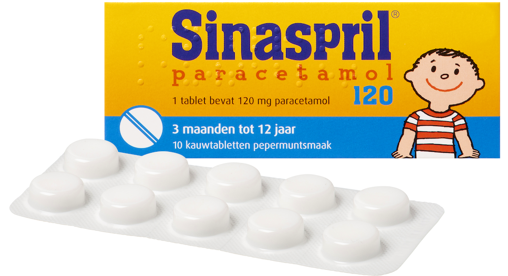 Sinaspril Paracetamol Tabletten 120mg 10st kopen