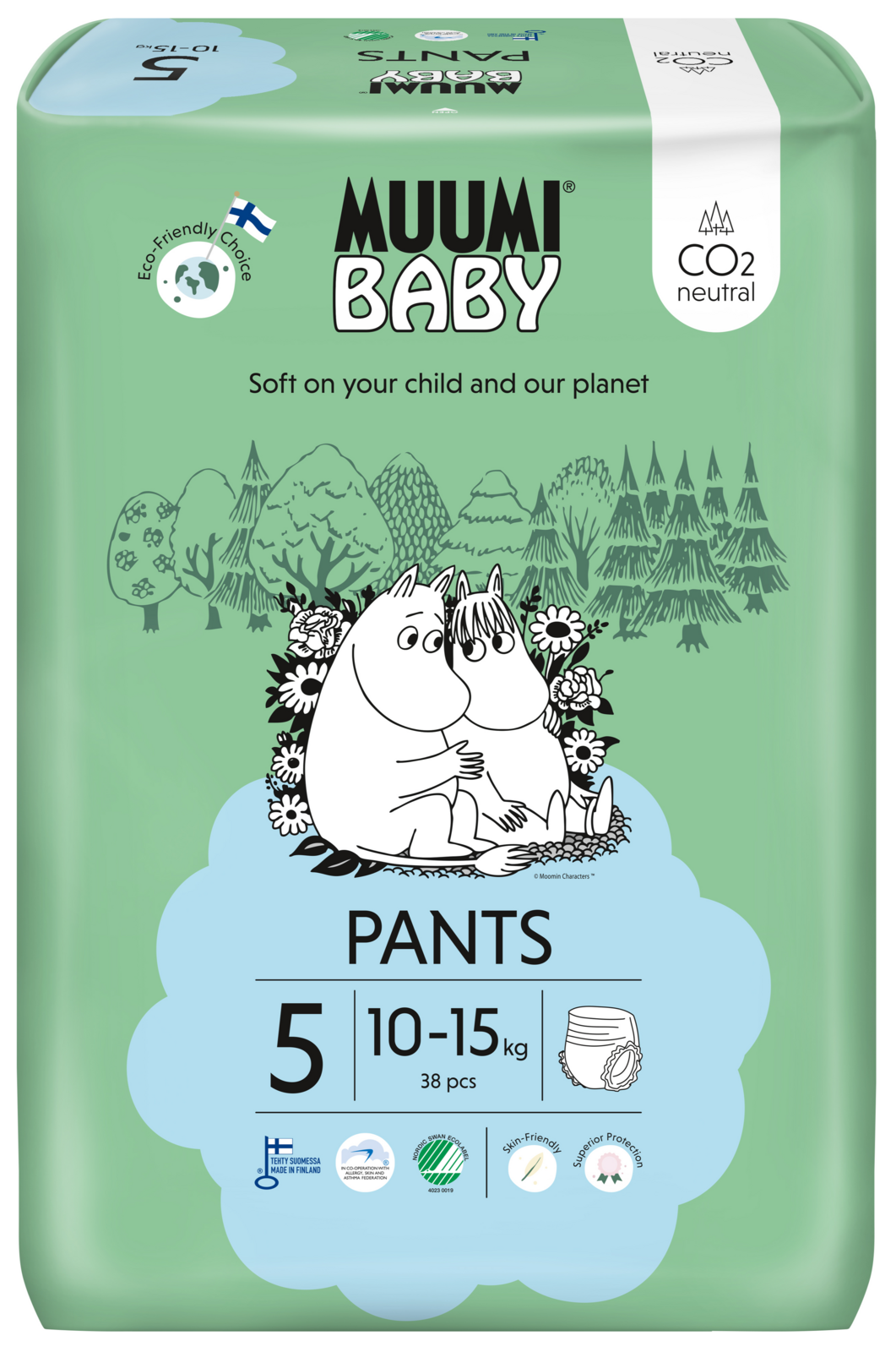 Muumi Baby Ecologische Luierbroekjes 5 Maxi+ kopen