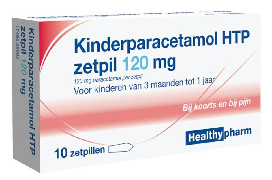 Healthypharm Kinderparacetamol Zetpil 120mg kopen