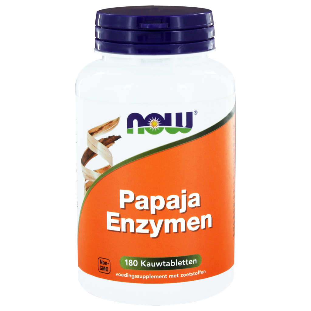 NOW Papaja Enzymen Kauwtabletten 180st kopen
