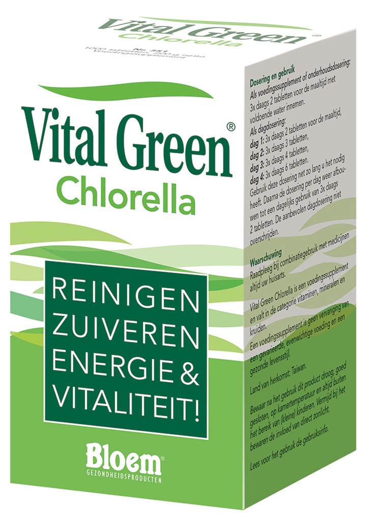 Vital Green Chlorella Tabletten 1000st kopen