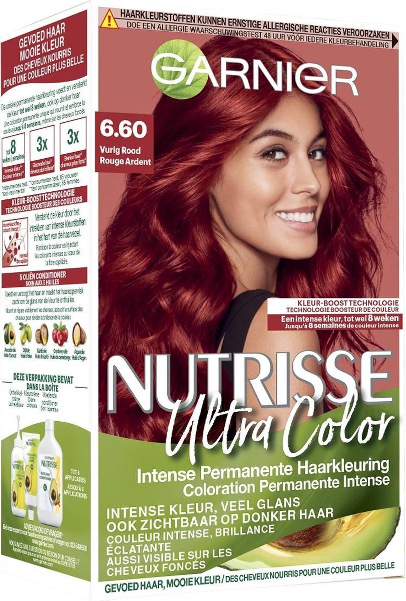 Garnier Nutrisse Ultra Color 6.60 Vurig Rood kopen