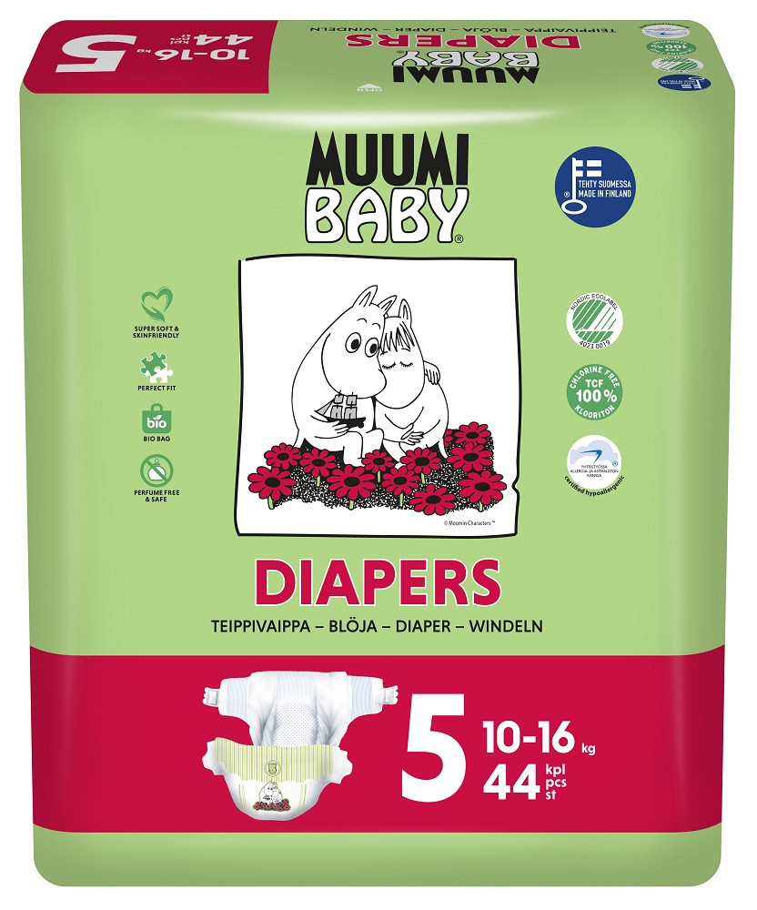 Muumi Baby Ecologische Luiers 5 Maxi Plus kopen