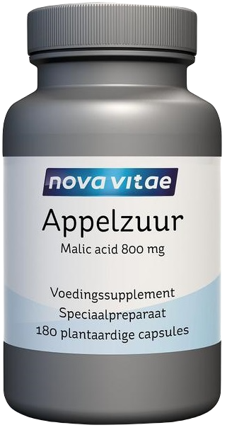 Nova Vitae Appelzuur Malic Acid 800 Capsules 100st kopen