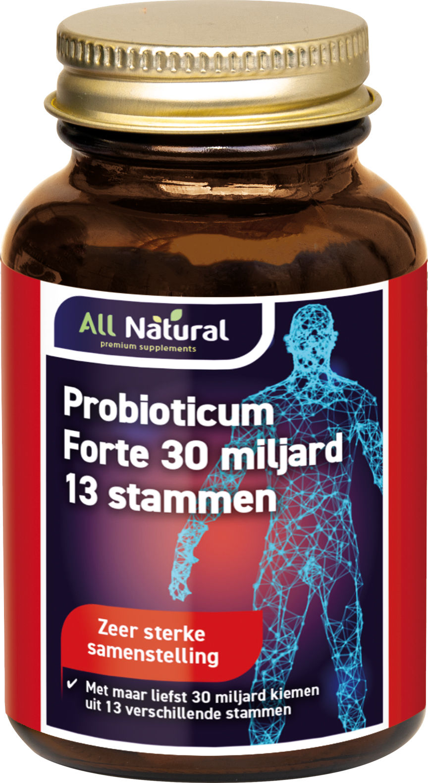 All Natural Probioticum Forte 30 miljard 13 stammen Capsules kopen
