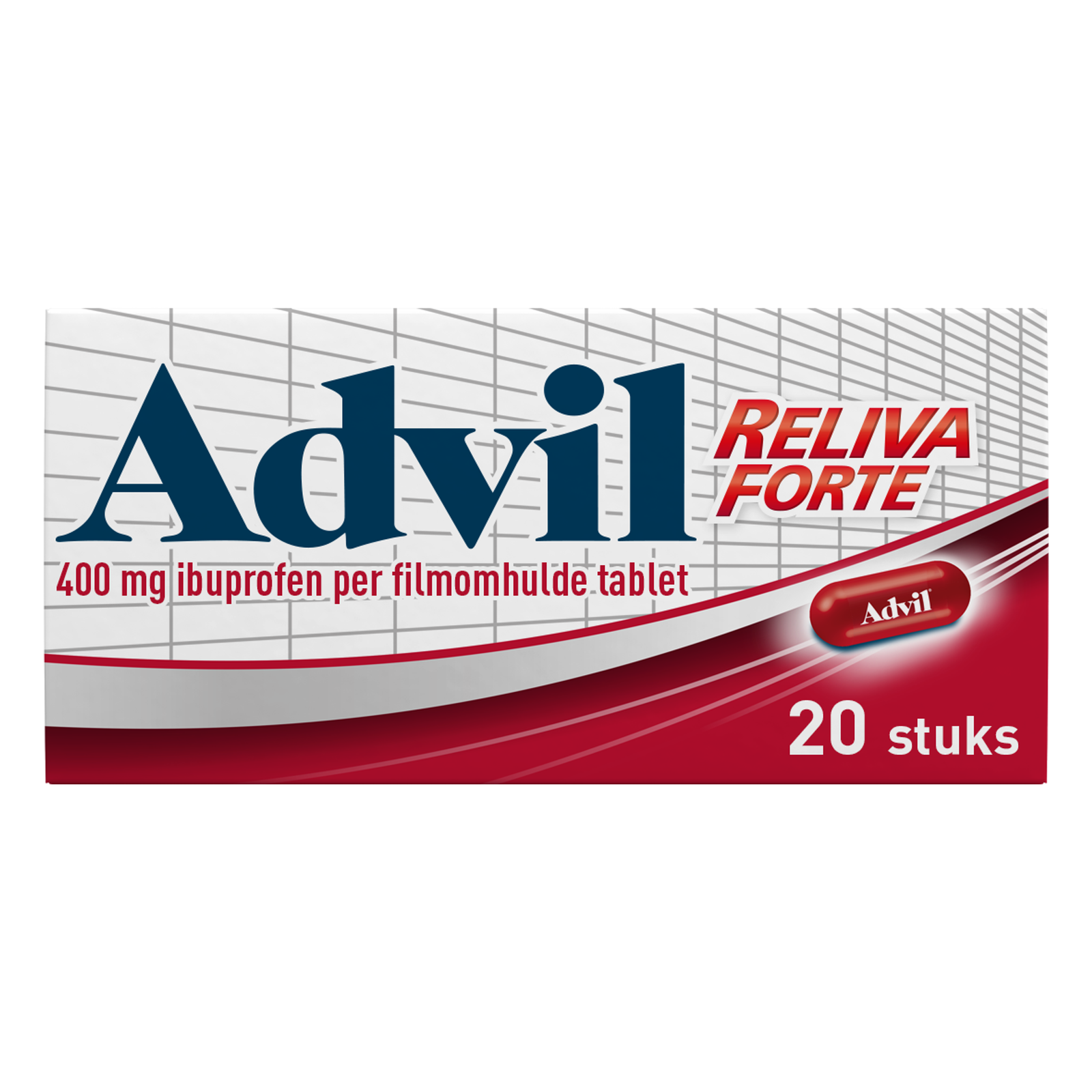 Advil Reliva Forte Oval-Tabs 400 mg voor pijn en koorts kopen