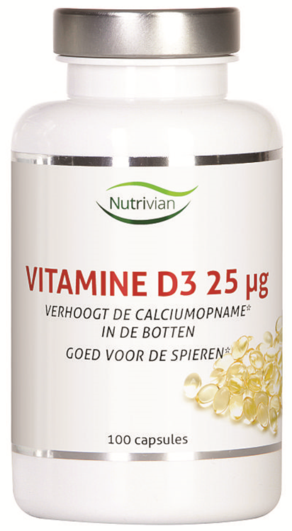 Nutrivian Vitamine D3 25mcg Capsules kopen
