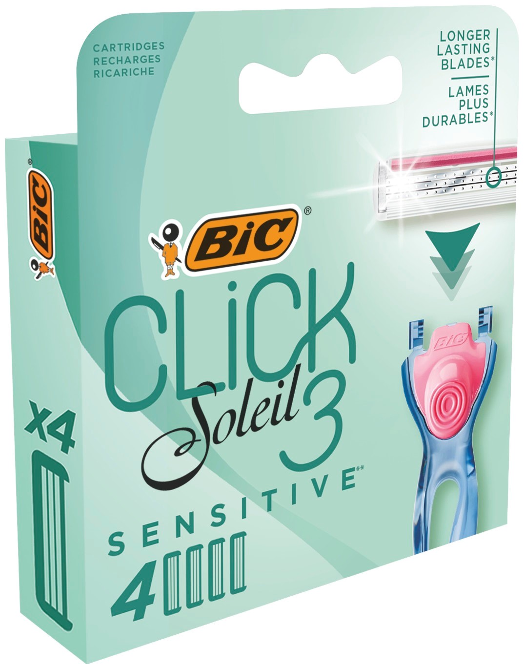 Bic Click Soleil 3 Sensitive Navulling 4ST kopen
