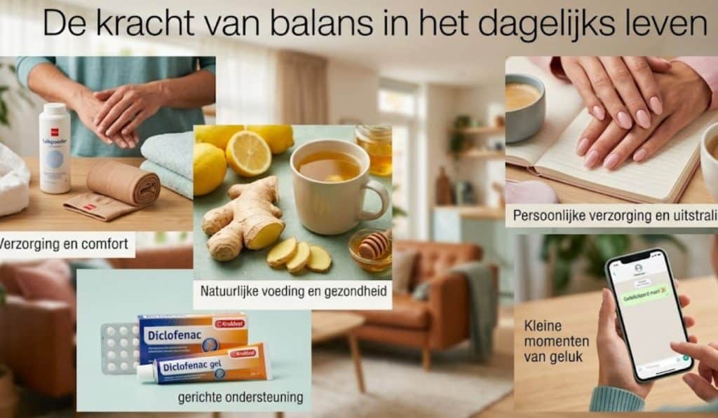 Gezondheid, verzorging en kleine geluksmomenten in het dagelijks leven